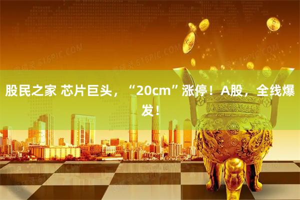 股民之家 芯片巨头，“20cm”涨停！A股，全线爆发！